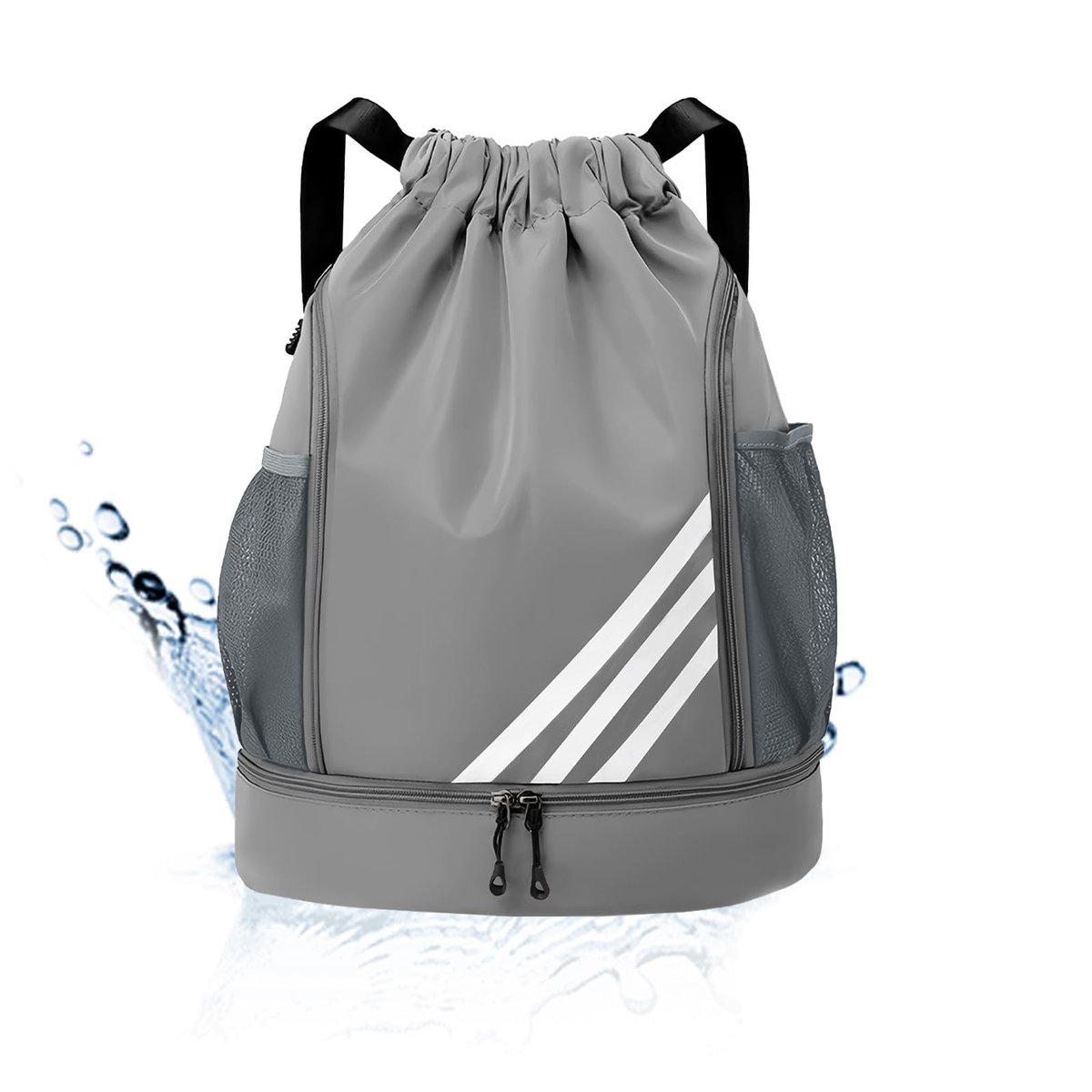 Mochila Esportiva com Cordão, Separação seca e húmida