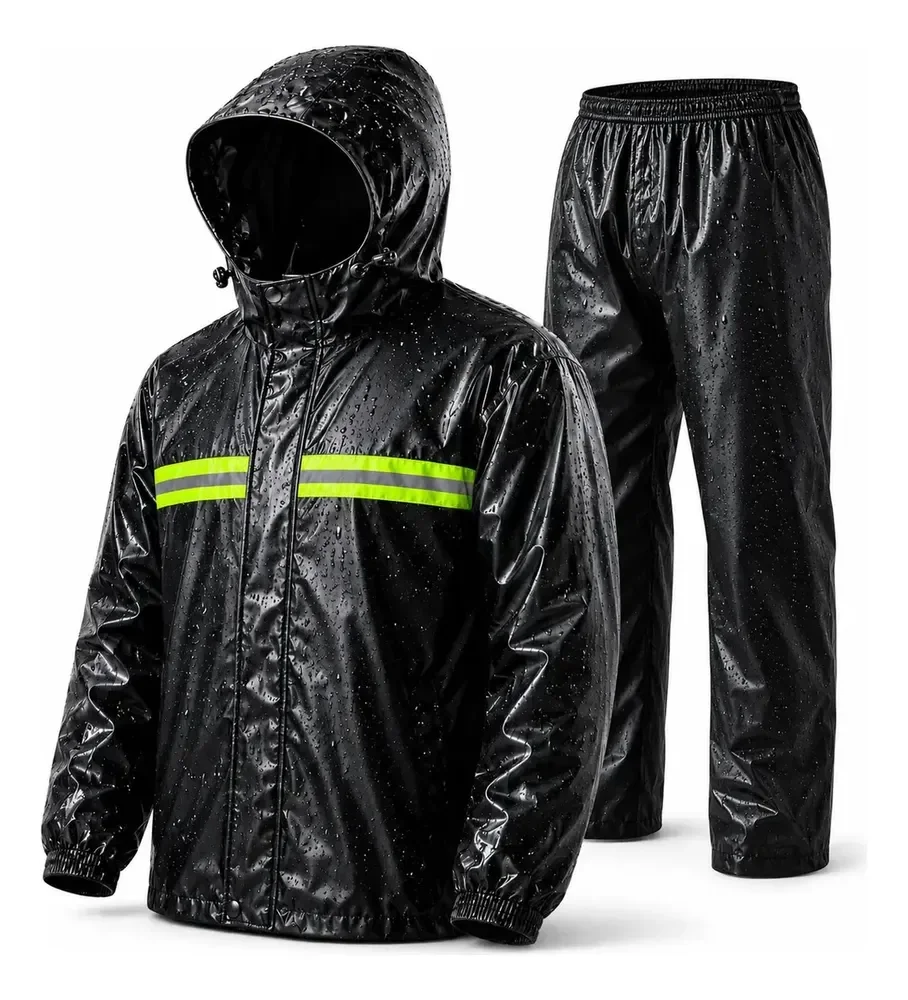 Capa De Chuva Motoqueiro Reforçada Pvc