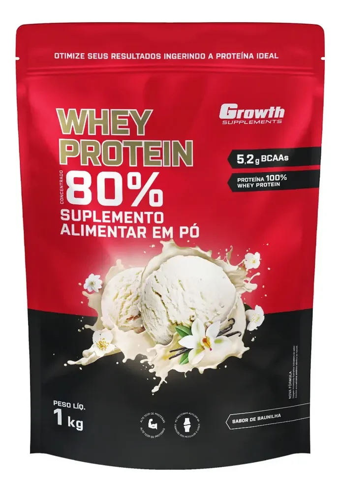 Whey Protein Concentrado 1kg Growth Supplements