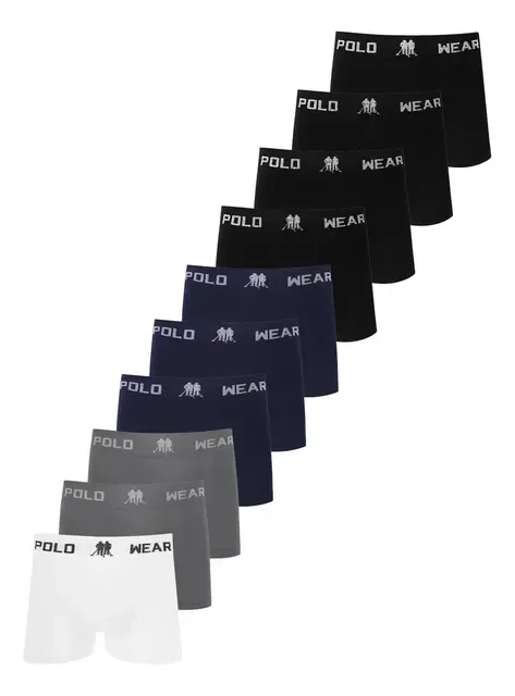 Kit 10 Cuecas Microfibra Polo Wear
