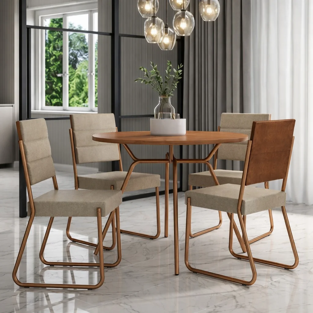 ✨Conjunto Sala de Jantar 4 Cadeiras