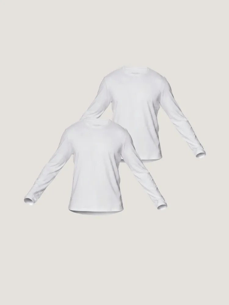 Kit 2 Camisetas Manga Longa Calvin Klein