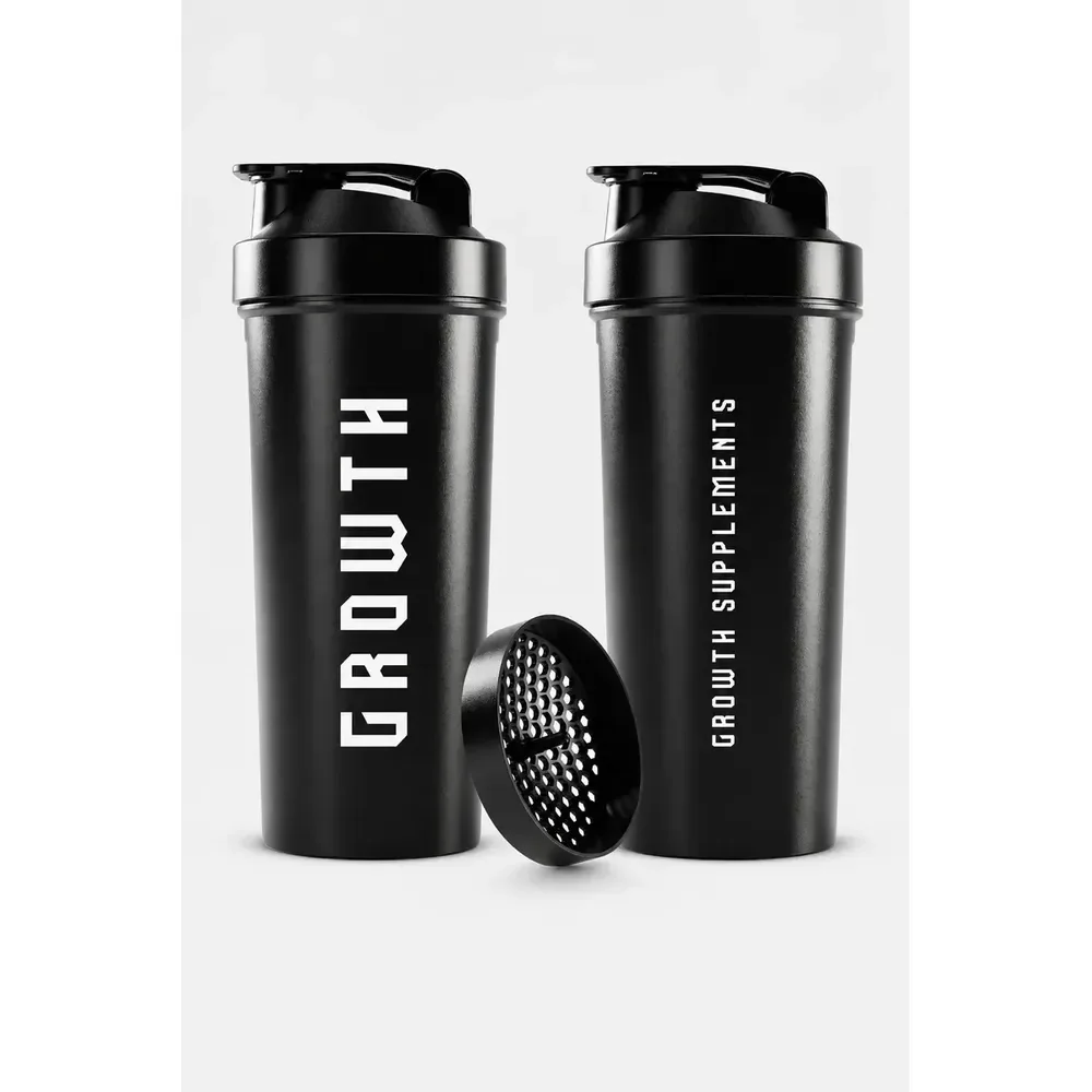 ✨Coqueteleira Shaker Academia 600ml Growth Supplements Preto✨️