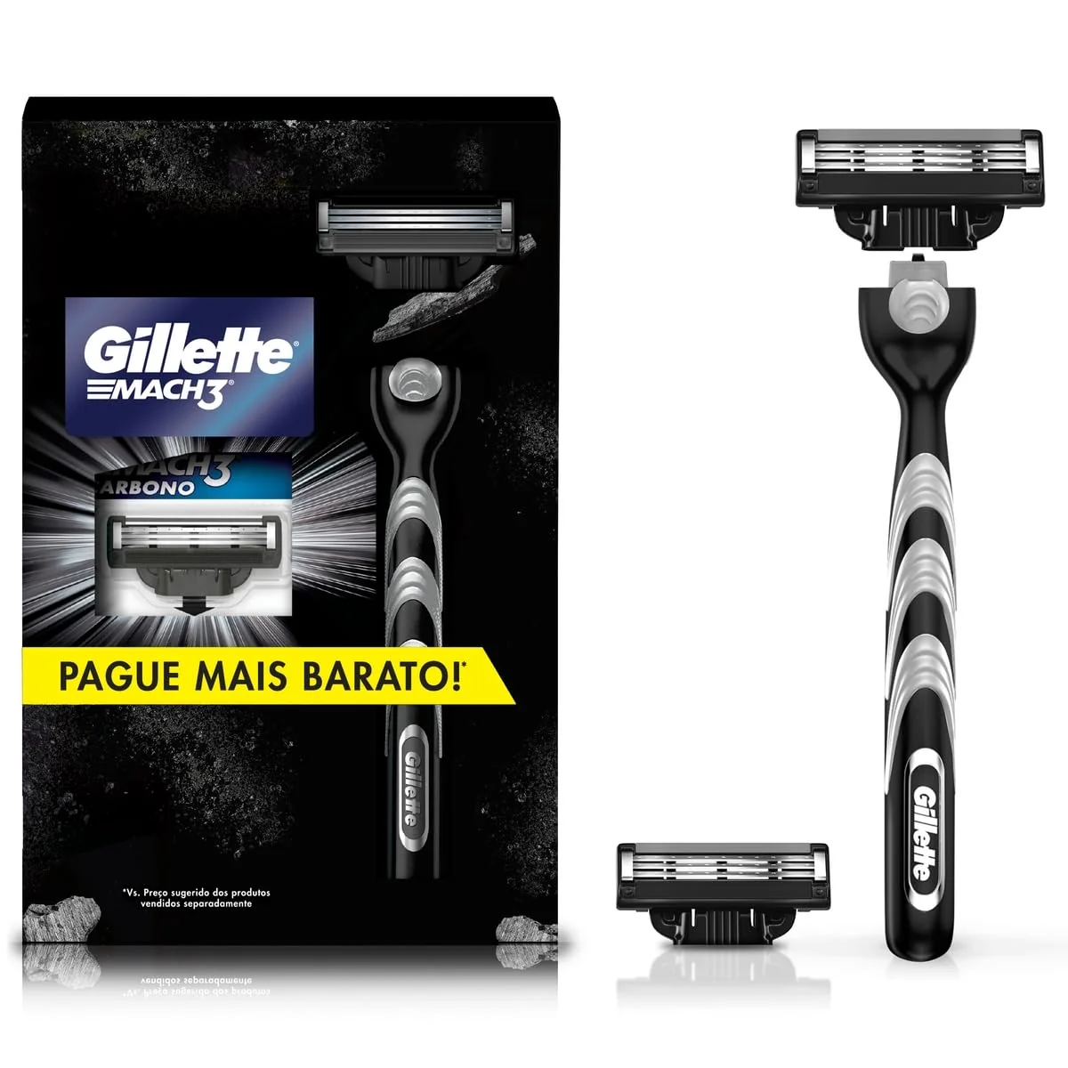 Kit Mach3 Carbono 1 Cabo + 2 Refis