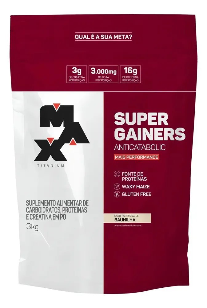 Hipercalórico 3kg Super Gainers Max Titanium