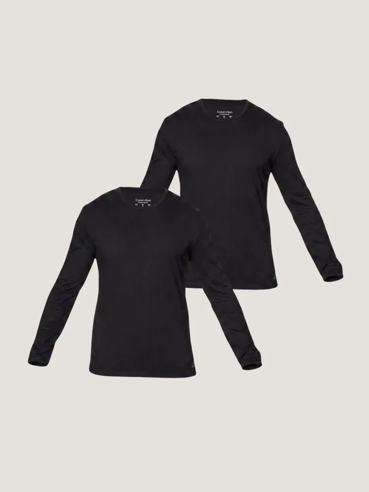 Kit com 2 Camisetas Manga Longa Calvin Klein