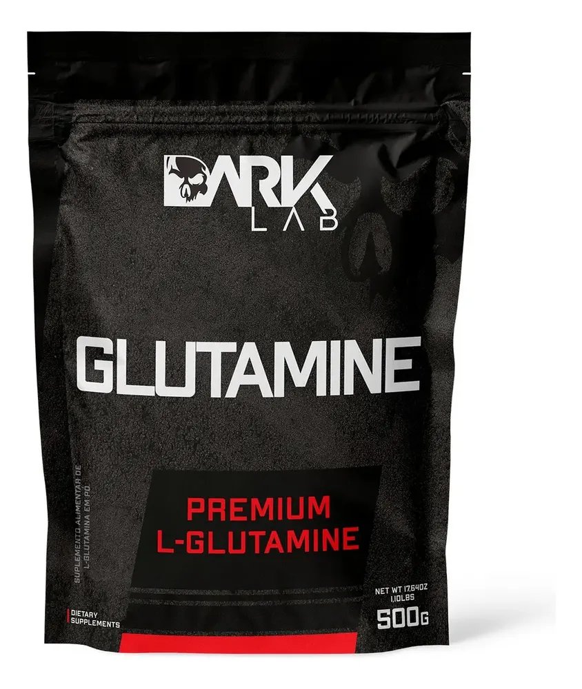 Glutamina L Glutamine 500g Refil Dark Lab Sabor Sem Sabor