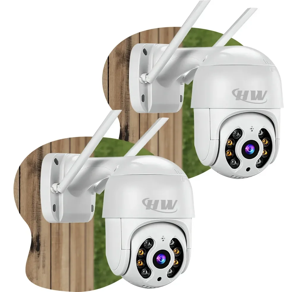 Kit com 2 Câmeras Segurança IP Wifi Infravermelho Prova D’Água