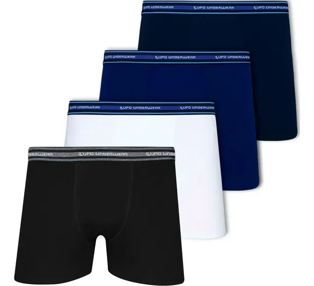 Kit 4 Cuecas Boxer Lupo Algodão