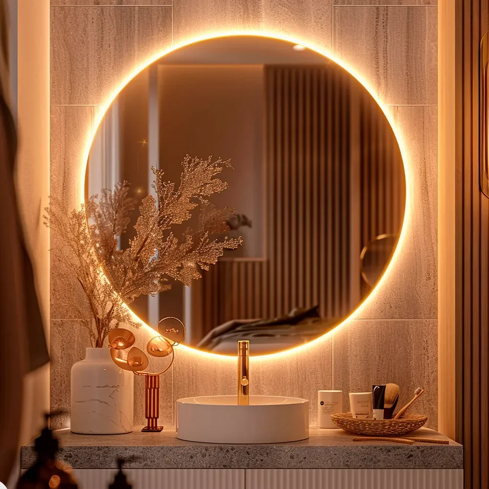 Espelho Redondo 50cm LED