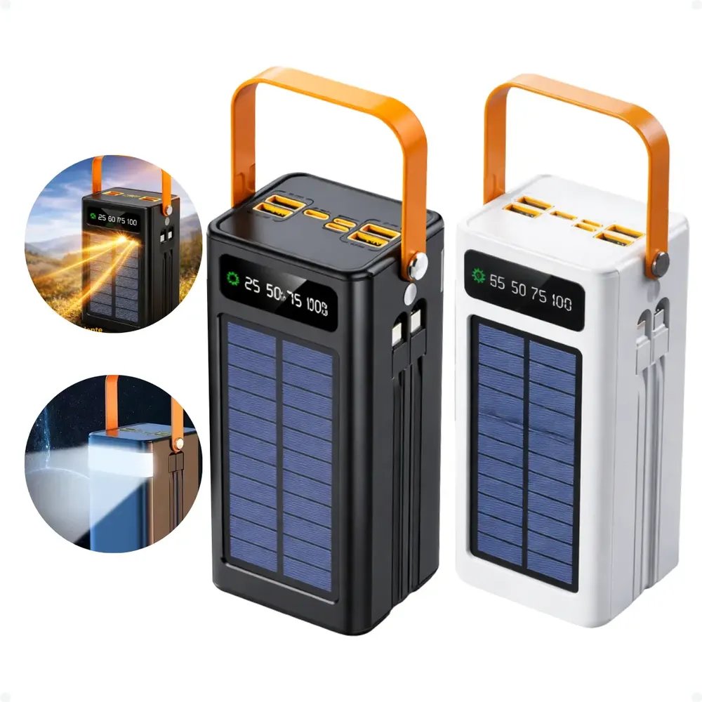 Carregador Powerbank Solar Turbo Portátil 50.000mah
