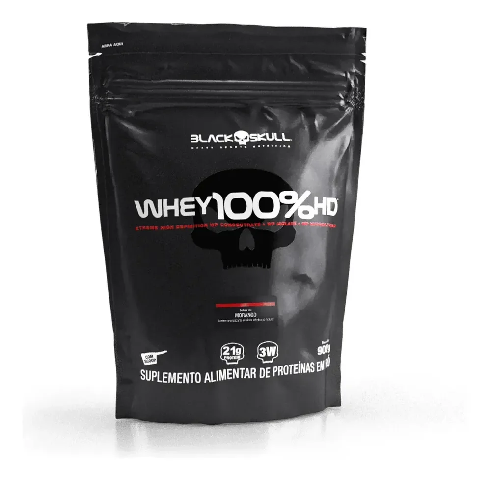 Whey 100% Hd Refil Black Skull - 900g