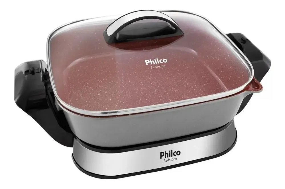 Panela Eletrica Redstone Com Revestimento 4l Vermelha Philco Vermelho 60 Hz