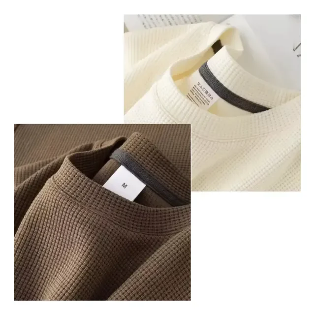 ⚫️ Camisa Masculina Kit 2 Texturizada Quadradinhos Oversized