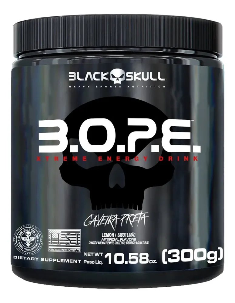 Pré Treino B.O.P.E. 300g Black Sku ll