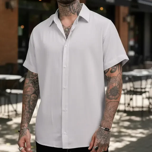 Camisa Manga Curta Social