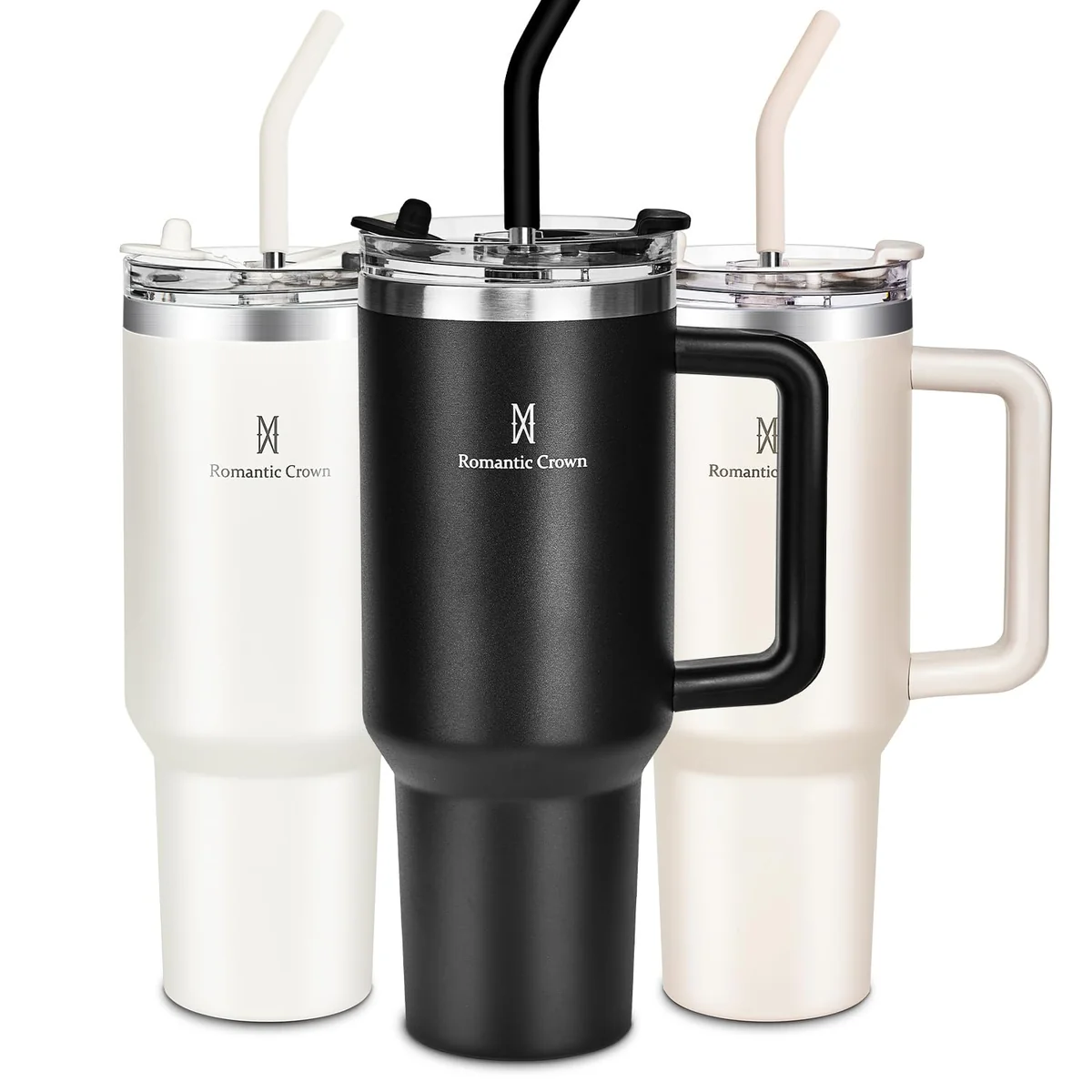 ESSE COPO É PERFEITO, 1,18L E 5 CORESSS 🤩🔝 Copo Térmico 1,18L em Aço Inoxidável com Canudo, Tampa e Alça, Preto