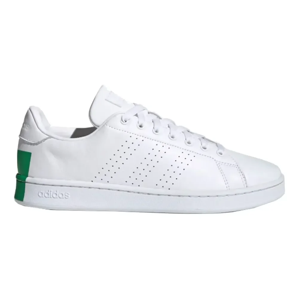 Tênis Masculino Advantage adidas Cloud White/green/cloud White Liso 42 Br