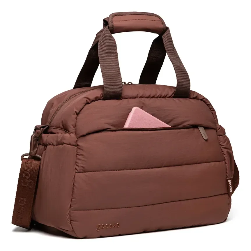 GOCASEEEE 🆘😱 Bolsa Fitness Puffer  Gocase Marrom