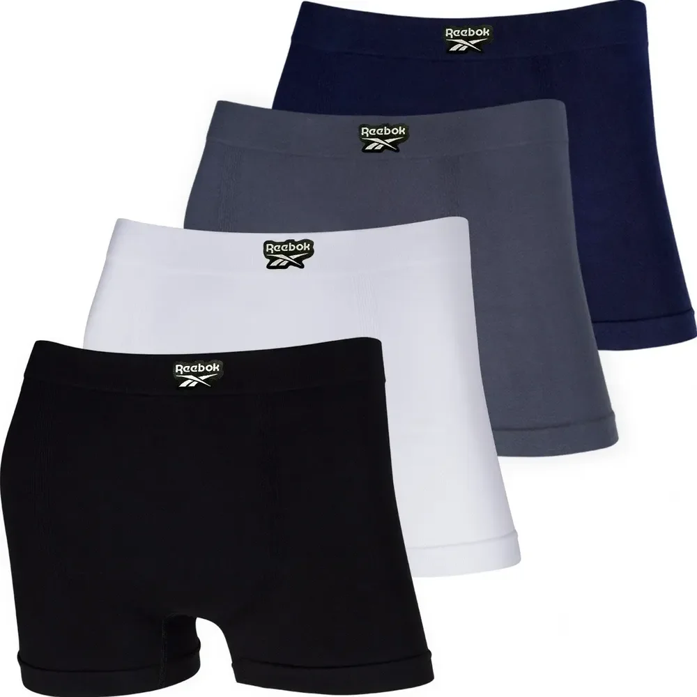 Kit com 4 Cuecas Boxer Reebok Algodão
