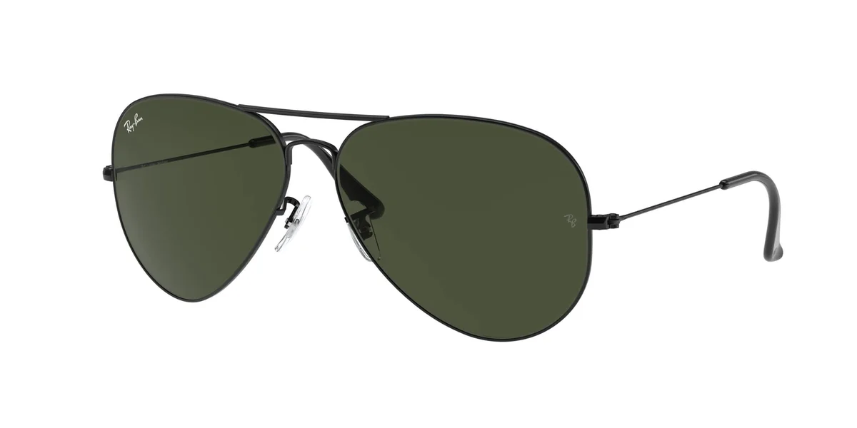 ✨Óculos de Sol Ray-Ban Aviator Large Metal Ii, Preto, Tamanho 62✨️