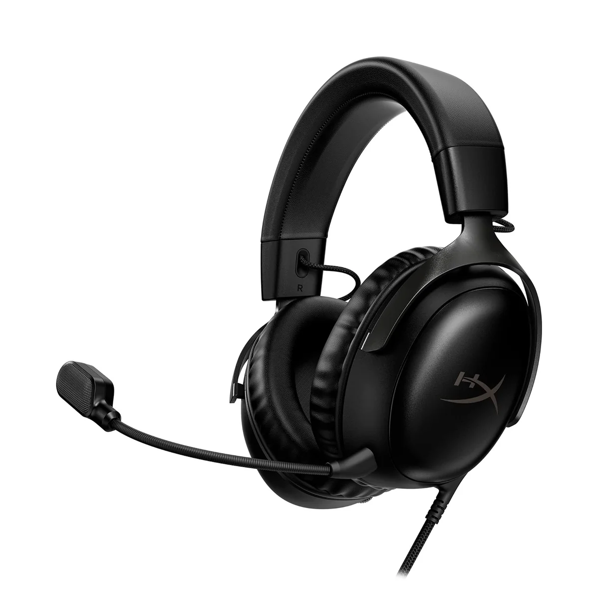 🛒 Headset Gamer HyperX Cloud III – Compatível com PC, PS5, Xbox Series X|S, Drivers Angulados de 53mm, Áudio DTS, Microfone de 10 mm, USB-C, USB-A, Fio de 3,5 mm, Preto (727A8AA)