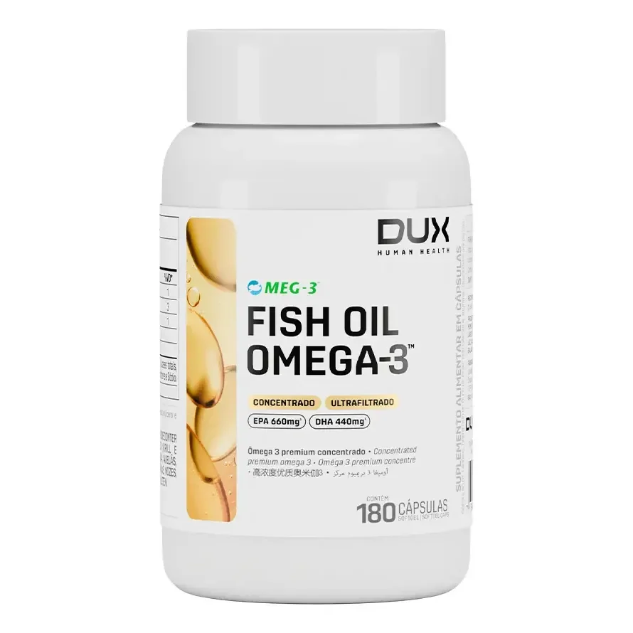 Fish Oil Ômega 3 180 Cápsulas DUX Nutrition