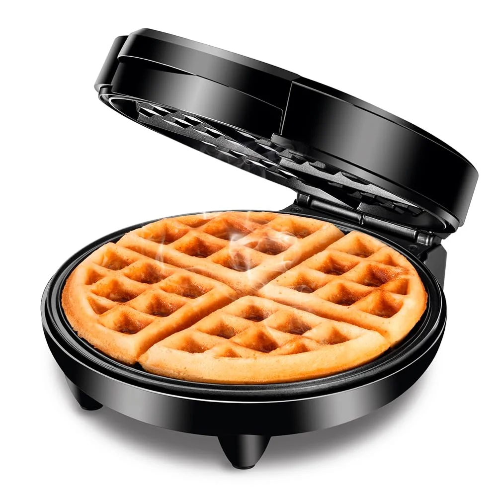 MONDIAL Waffle Maker, Preto/Inox, 1200W, 220V - GW-01