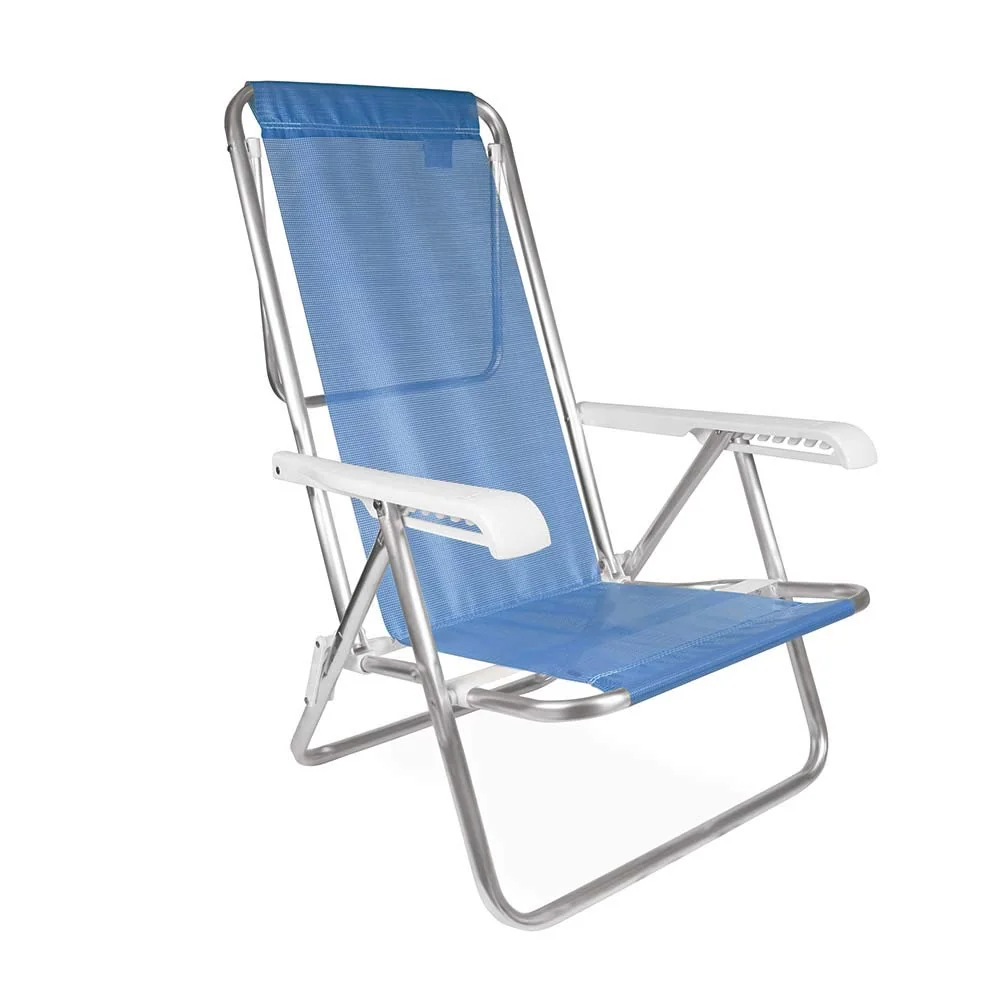 Mor - Cadeira Reclinável 8 Posições Alumínio Azul