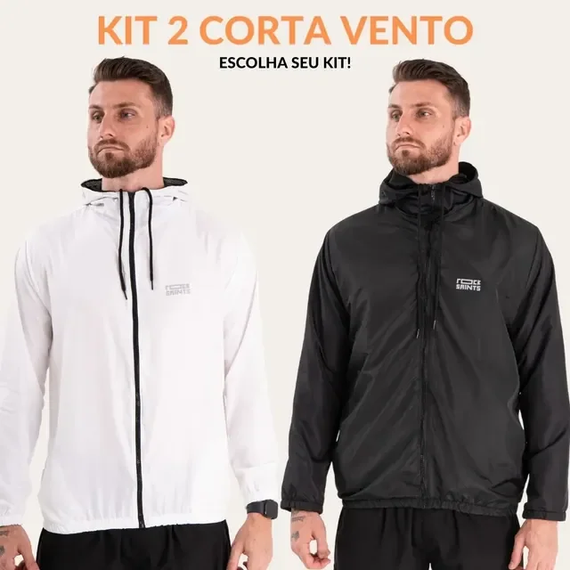 Kit 2 Corta Vento Rock Saints