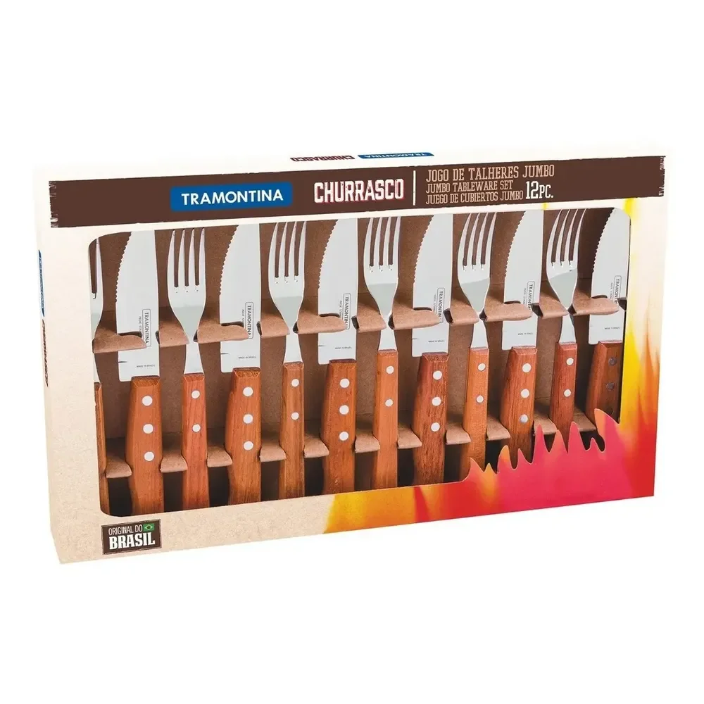 Jogo Para Churrasco Tramontina 12 Peças Jumbo