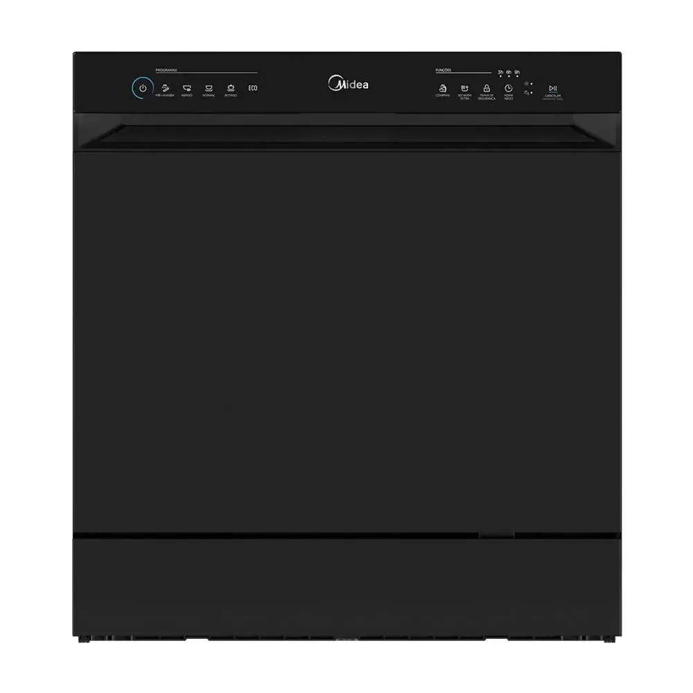 ✨Lava Louças 8 Serviços Preta Touch Plus Midea✨️