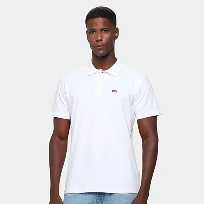 Camisa Polo Levi's Casual Masculina - Branco