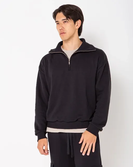 Blusa Moletom Quarter-Zip Masculina Premium - KM Basics