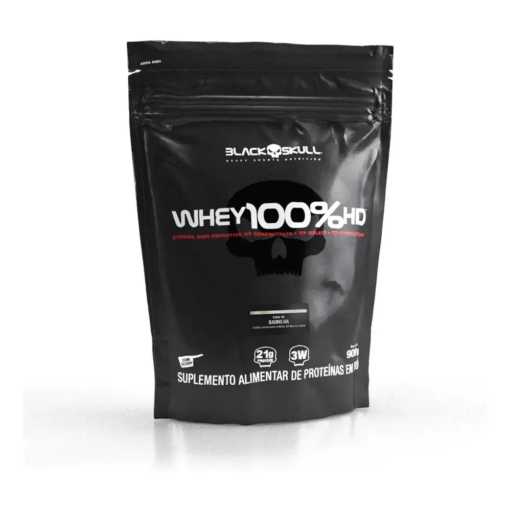 Whey 100% Hd Refil 900g - Black Skull