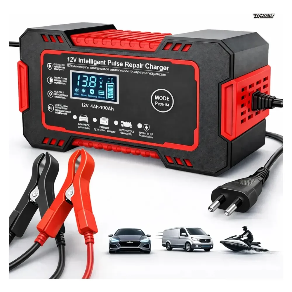 Carregador Inteligente de Bateria Automotiva 12v