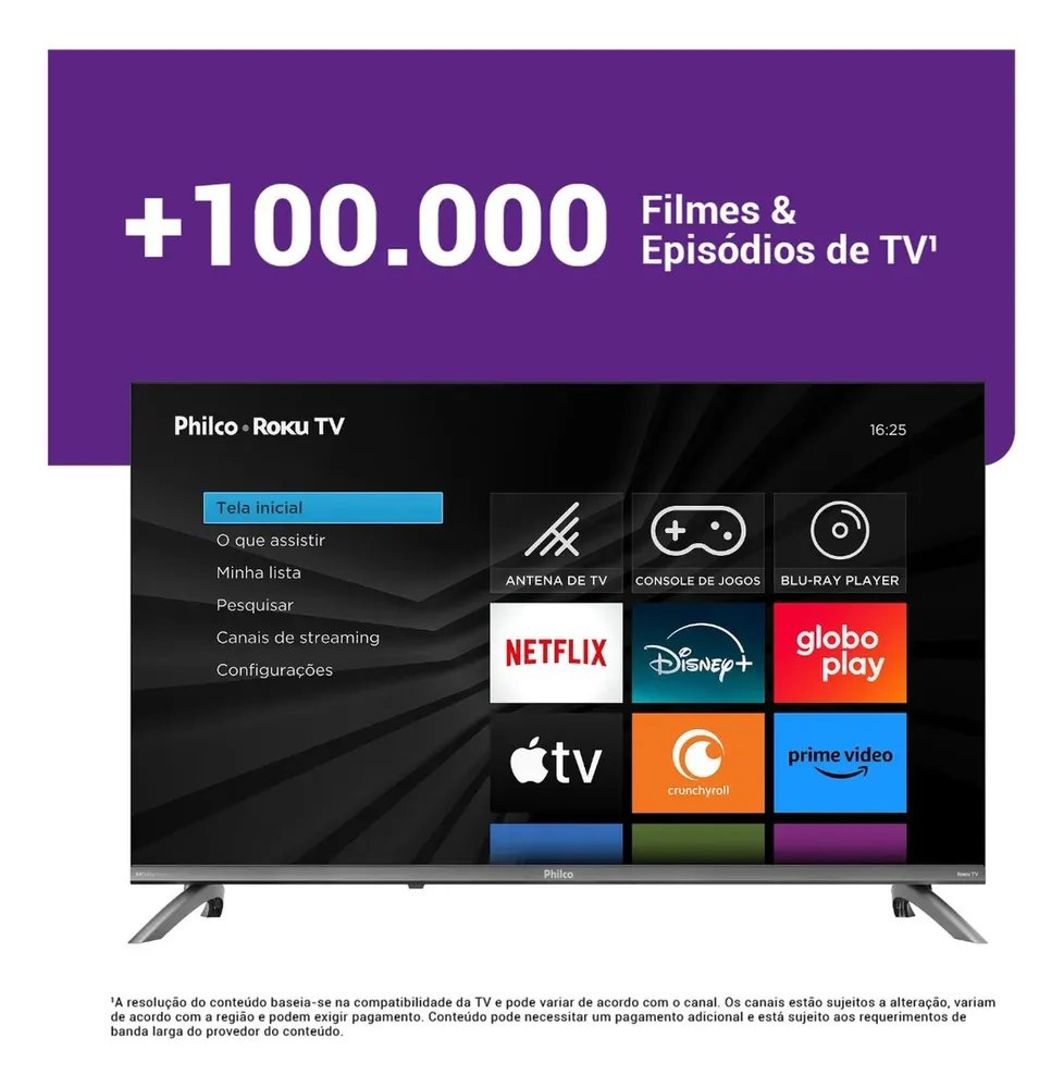 Smart TV 32" Philco Roku