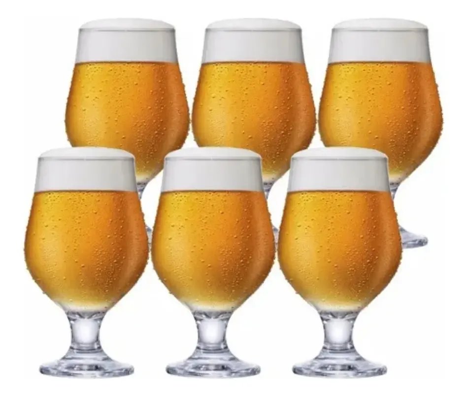 Kit 6 Taças Vidro 400ml - M&K Home