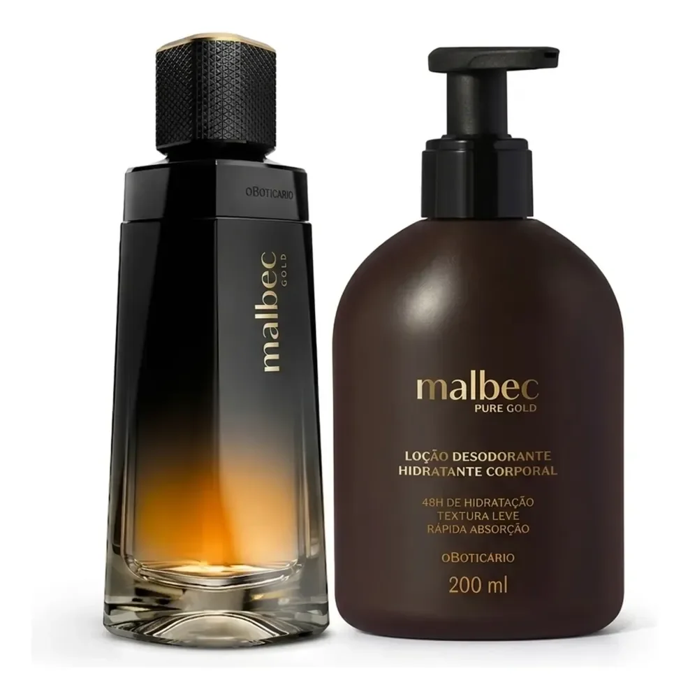 Combo Malbec Gold • Perfume 100ml • ⁠Loção Hidratante Corporal 200ml