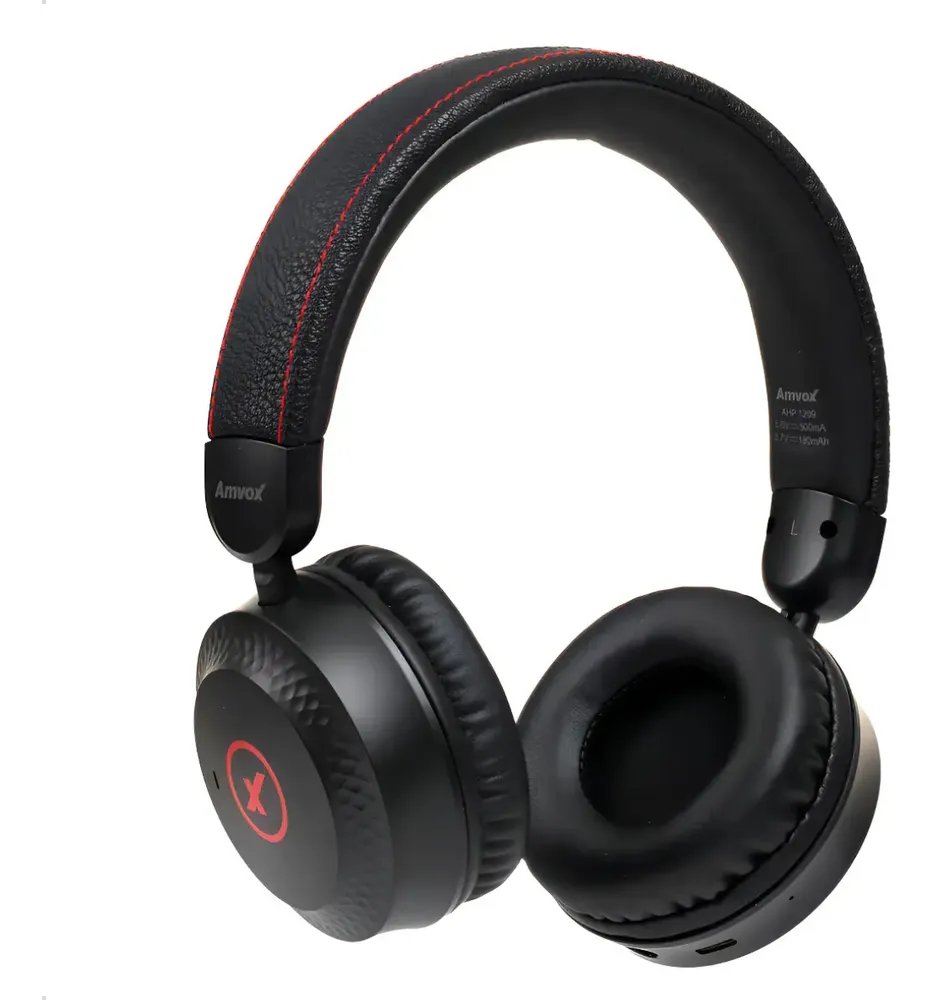 Fone De Ouvido Preto Sem Fio Bluetooth Alta Potência Amvox