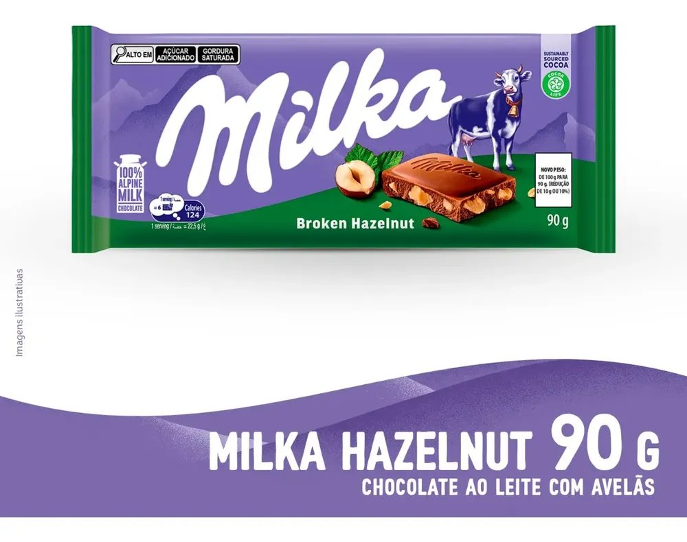 ✨Chocolate Milka Avelã 90g✨️