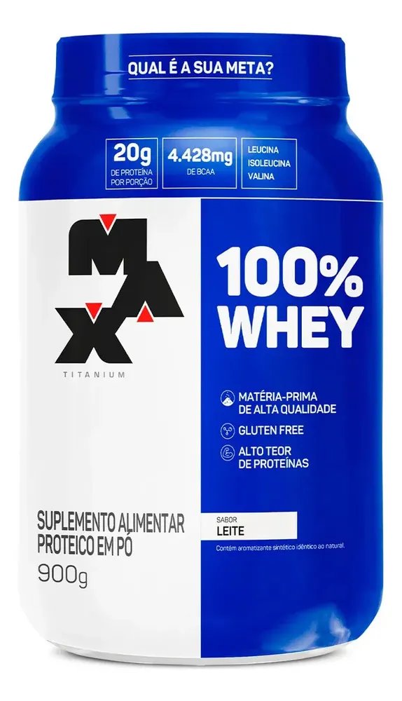 ✨Whey Protein Concentrado Max Titanium Sabor Leite✨️