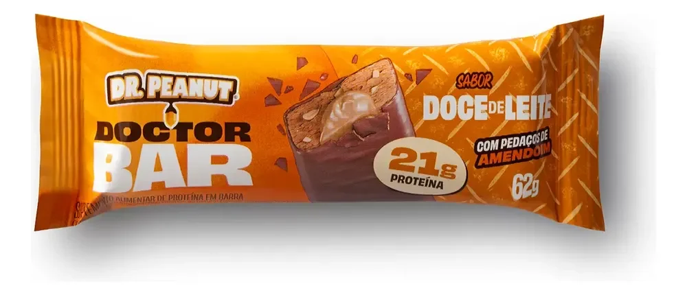 Barra de Proteína Dr. Peanut 21g 8 Unidades
