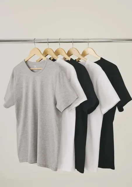 Kit Com 5 Camisetas Slim Hering