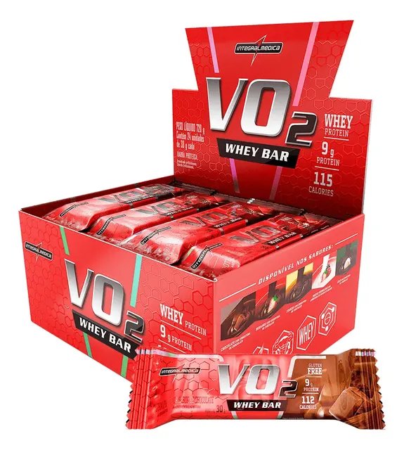 Display com 12 Un Integralmédica Whey Crisp Bar