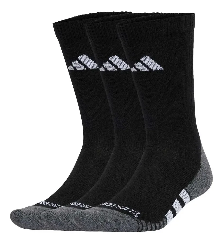 ✨Kit 3 Pares De Meias Performance Climacool adidas Preto Liso G✨️