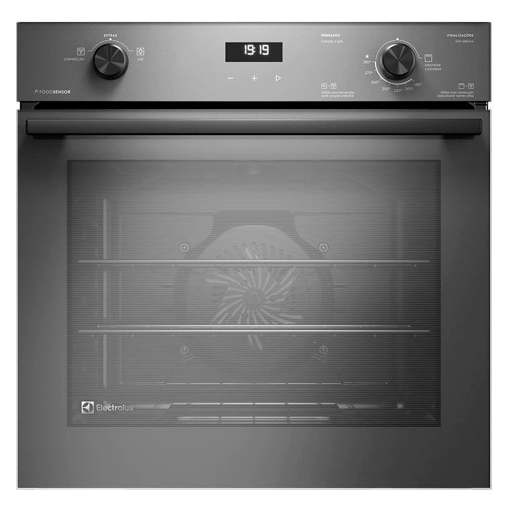 ✨Forno a Gás de Embutir Electrolux 80L Cinza Experience Com FoodSensor OE8GF 220V 50807UBA285✨️