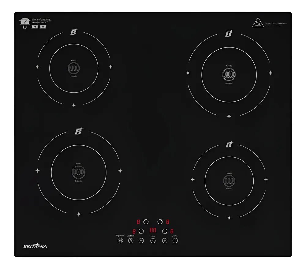 ✨Cooktop De Indução Britânia 6000w Bcte40a✨️