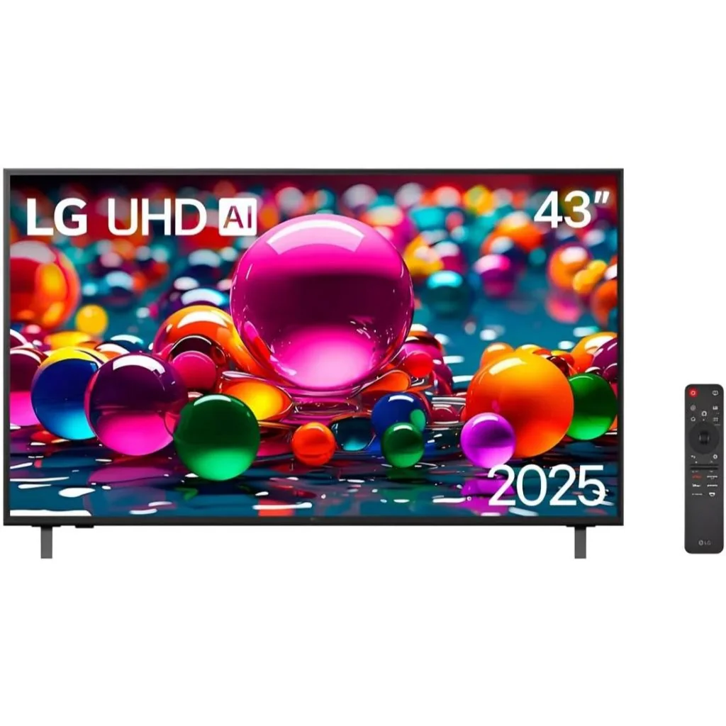 Smart TV LG 43" 4K UHD Profissional 43AU801 Processador α7 AI Ger8 Super Upscaling