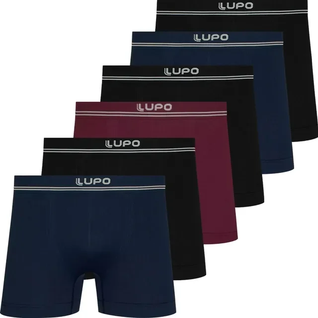 Kit 6 Cuecas Lupo Boxer